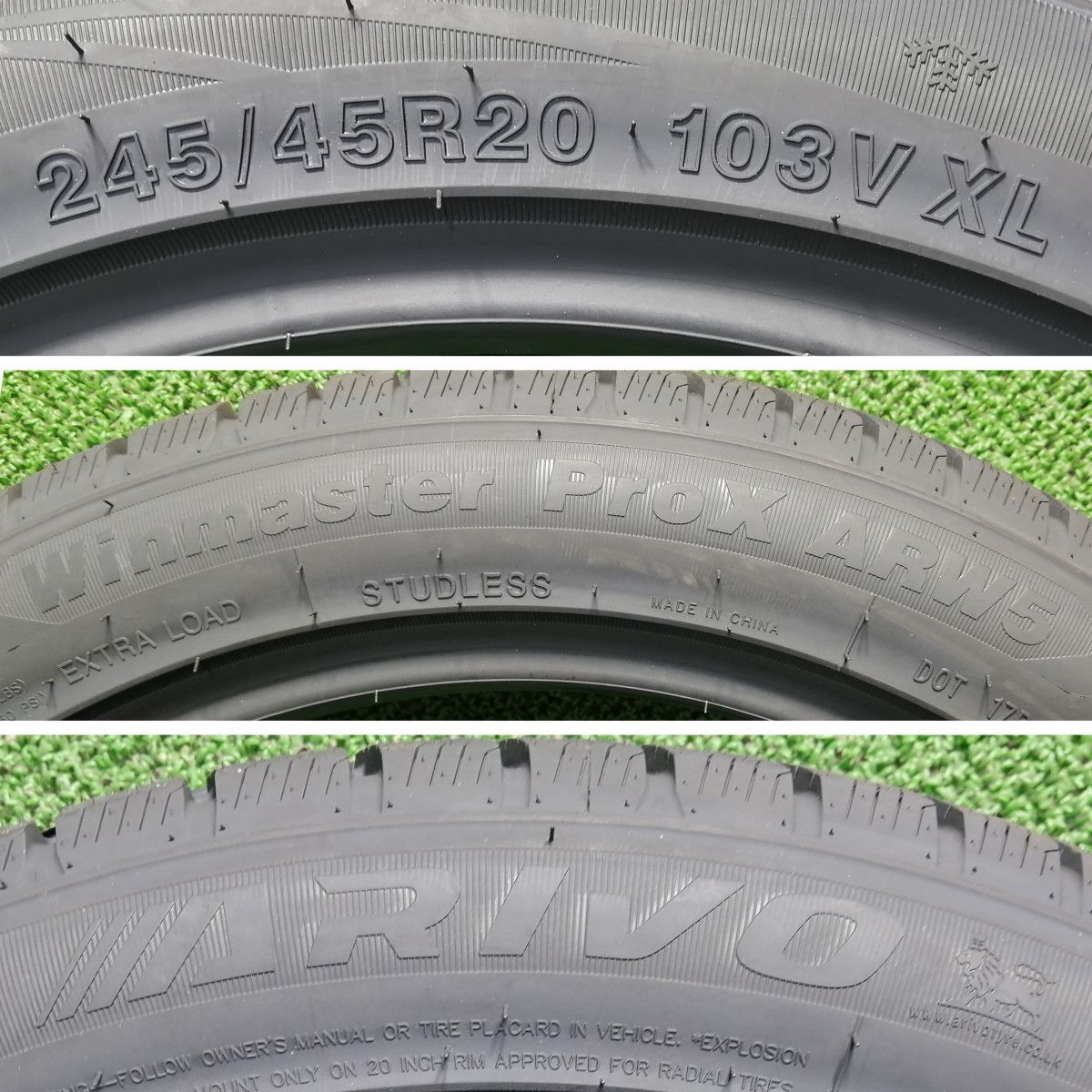 245 45R20 103V XL ARIVO ARW5 スタッドレスタイヤ 4本セット 製 本州 四国 九州 245 45 20 冬タイヤ FFCRYSTALESIA_COM