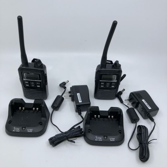 2台セット アイコム IC-DPR3 携帯型デジタルトランシーバー 登録局 廃局 充電器 ICOM トランシーバー 無線機 mer0197n
