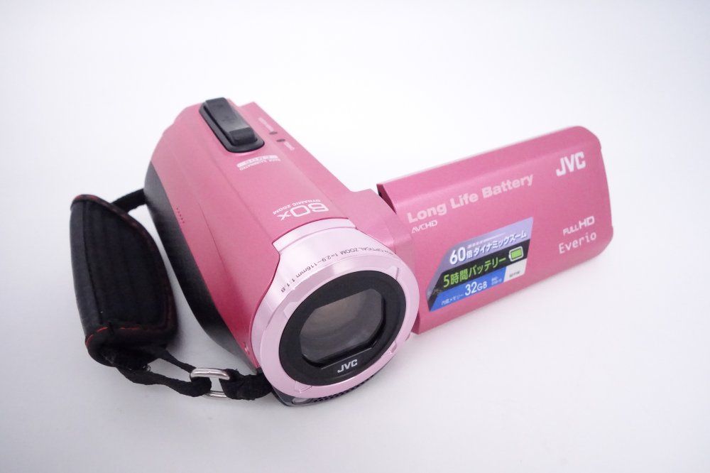 上品 JVC KENWOOD JVC ビデオカメラ EVERIO 内蔵メモリー32GB ピンク GZ-F100-P D090058A