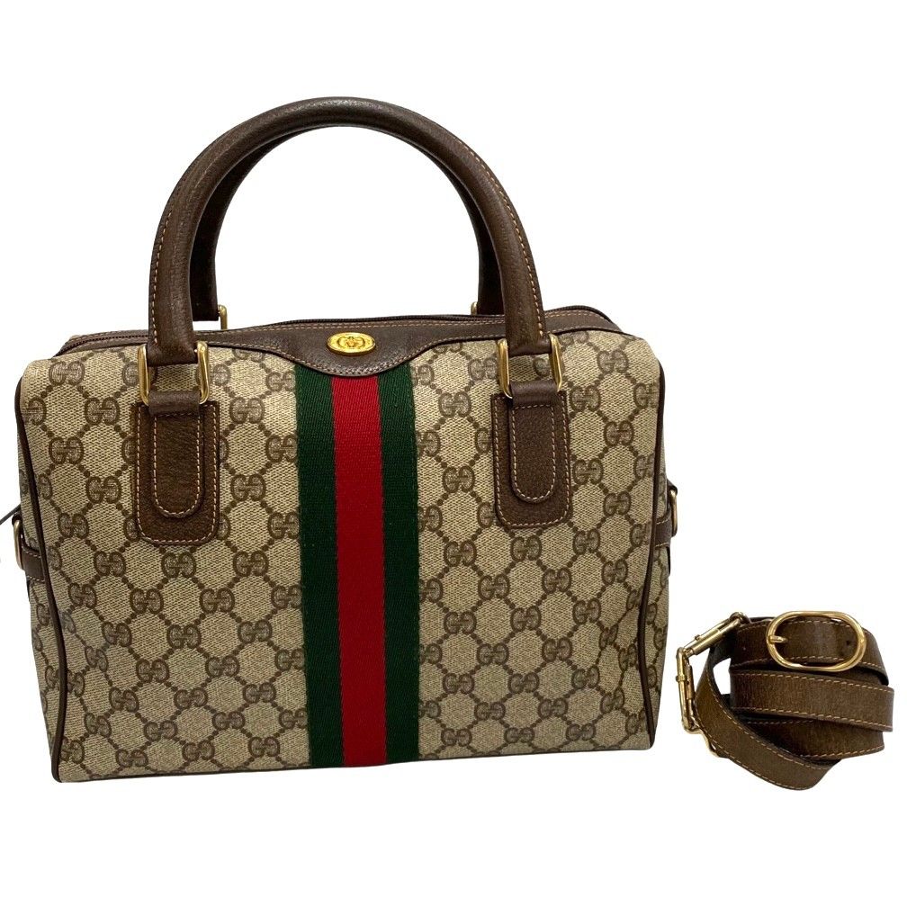 極 美品 GUCCI グッチ オールドグッチ ヴィンテージ シェリーライン GG