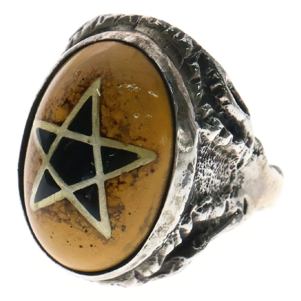 ALEX STREETER アレックスストリーター Angel Heart Ring エンジェルハート ゴールドスター ハーレクイン リング 指輪 20.5号 イエロー|シルバー