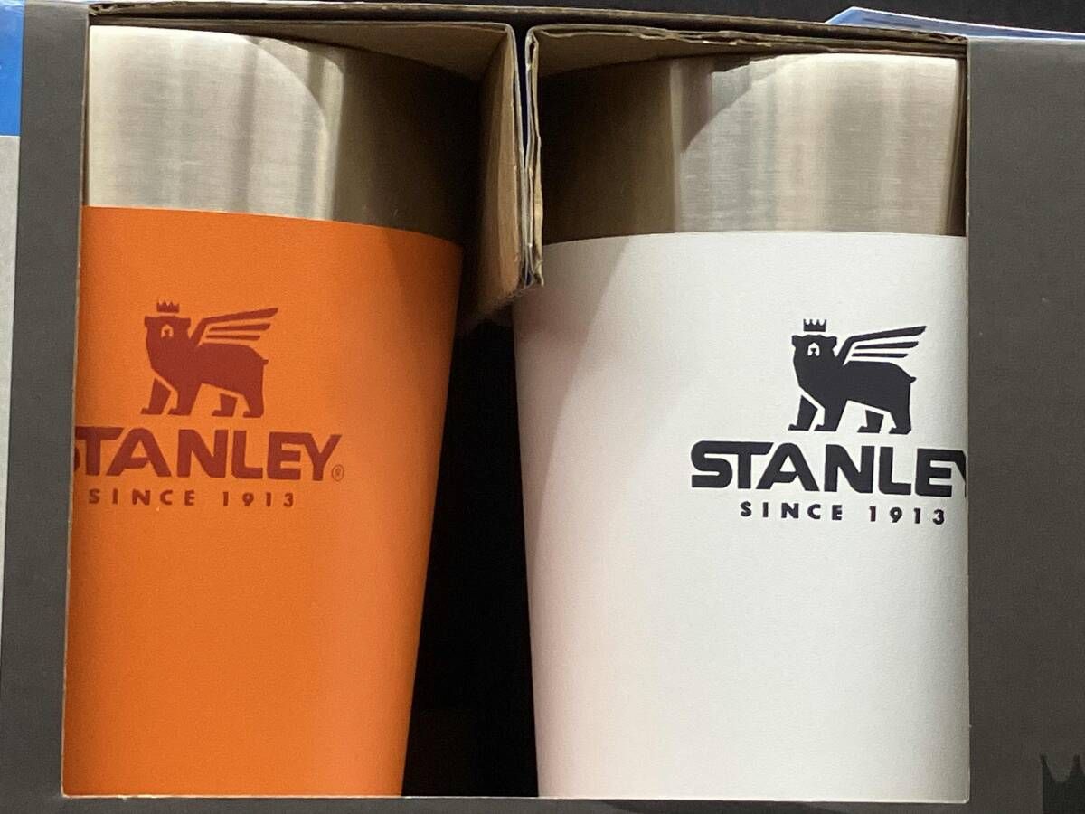 【未使用】希少！旧ロゴ☆スタンレー スタッキング真空パイント ２個セット レア！STANLEY スタンレー スタッキング真空パイント 0.47L 旧