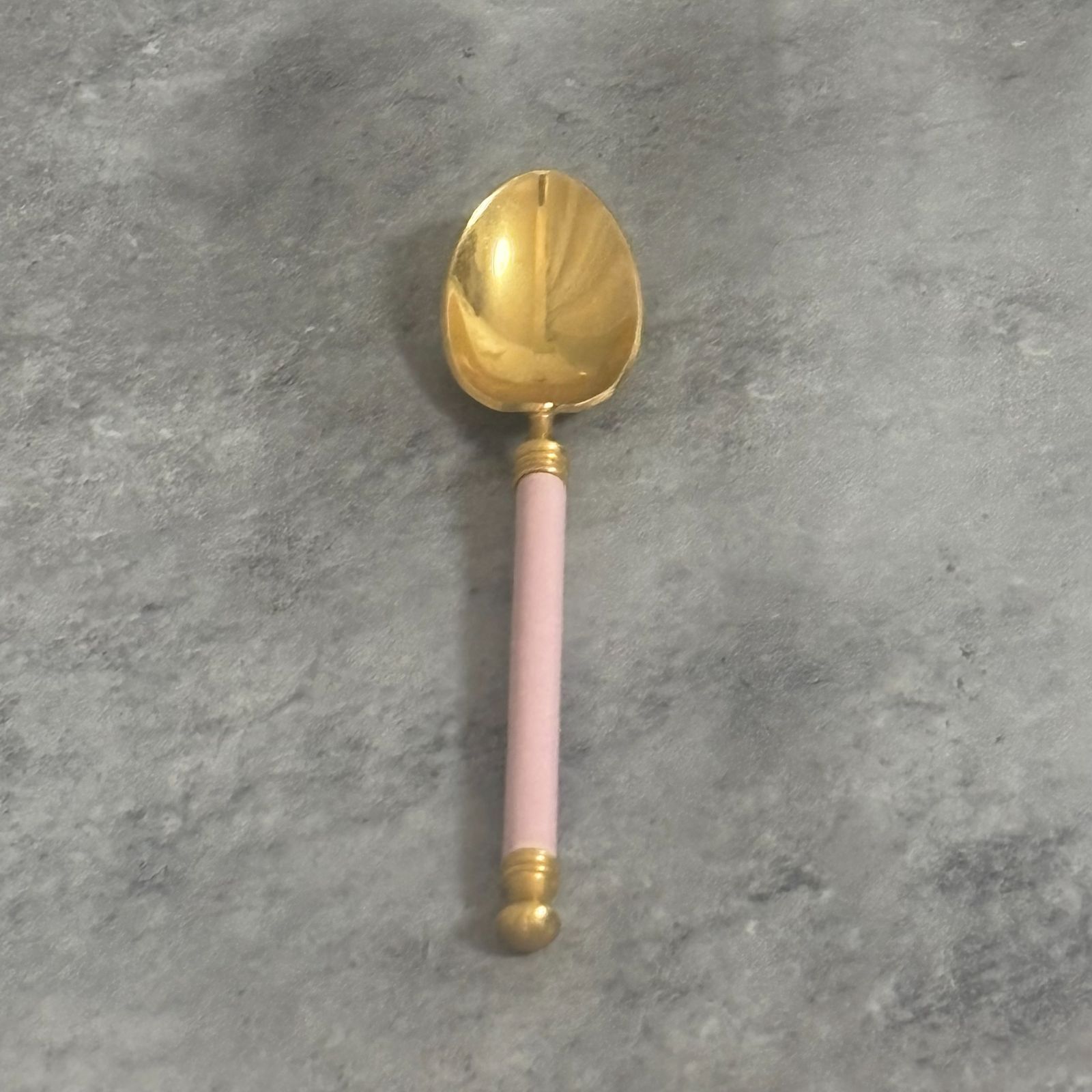 USED ノリタケ Noritake アルミナ磁器ハンドル ティースプーン ピンク