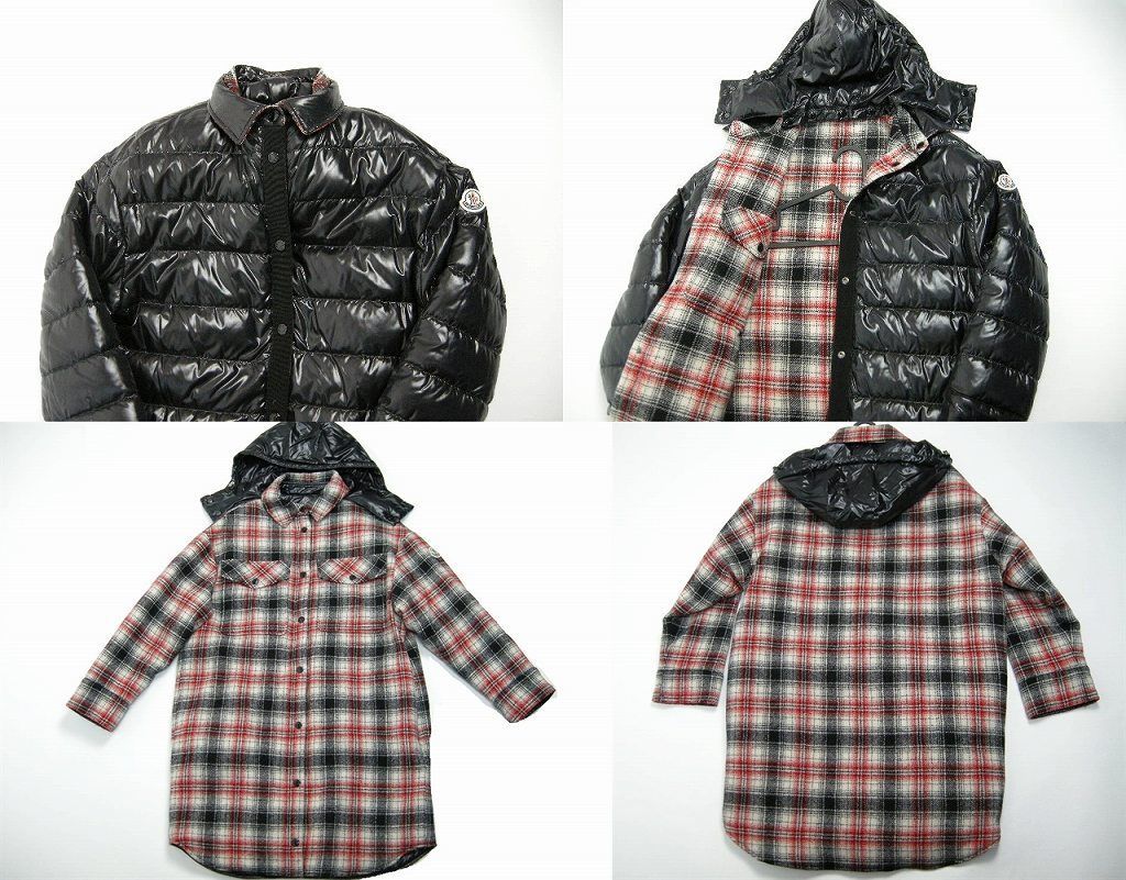 サイズ38 (M-L相当)□新品□モンクレール CAMICIA リバーシブル ライト 
