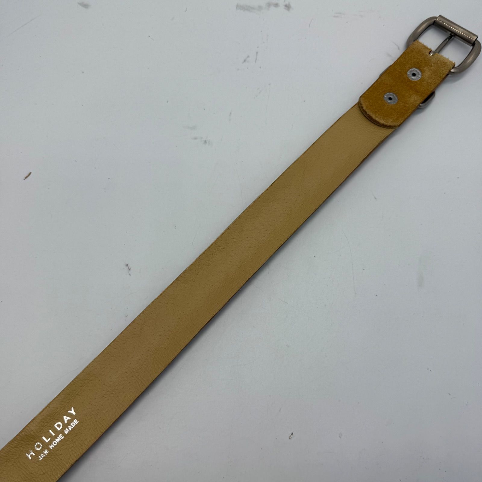 ● JAM HOME MADE × HOLIDAY leather studs belt ジャムホームメイド ホリデイ コラボ スタッズ レザーベルト 2連 ユニセックス