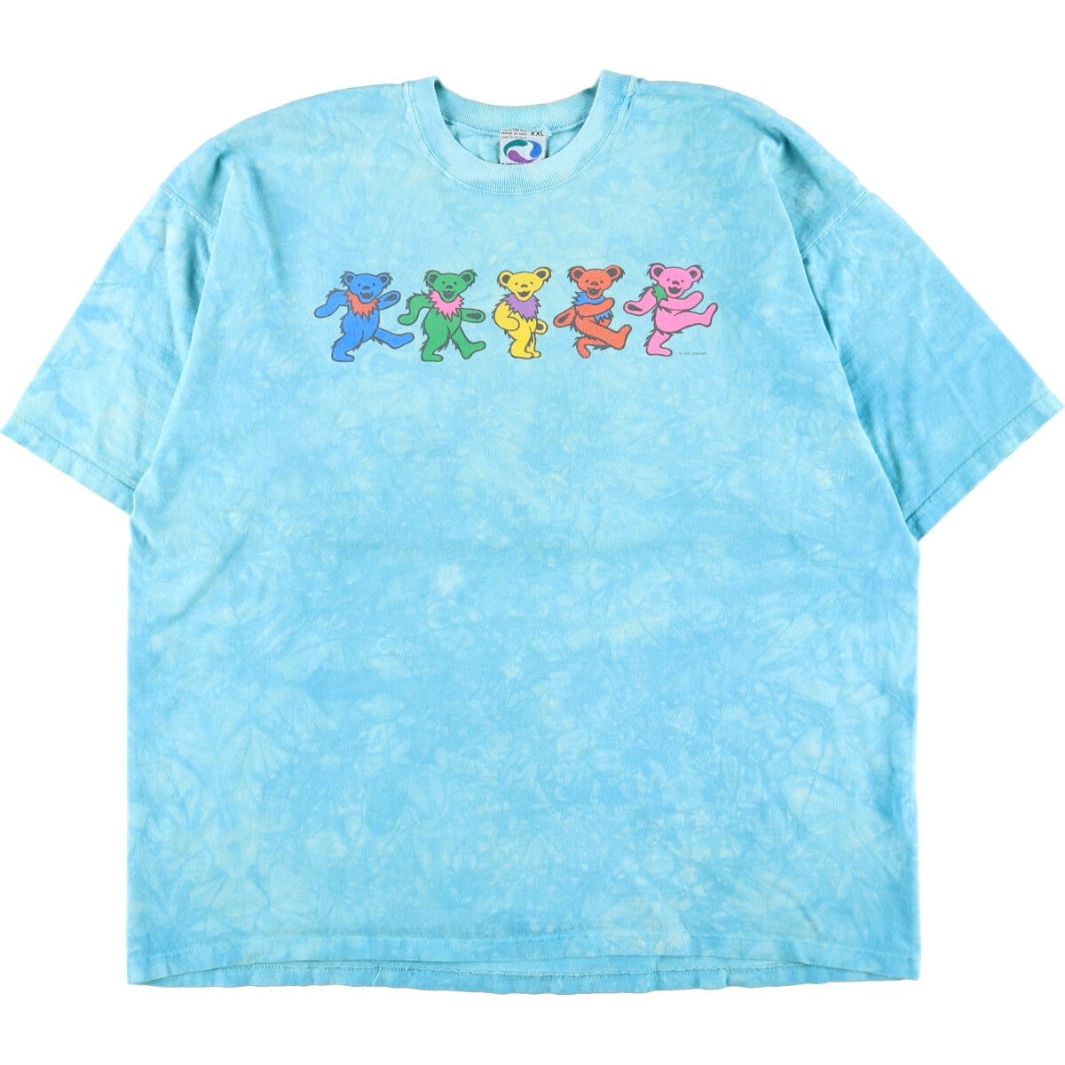 古着 ビッグサイズ 90年代 LIQUID BLUE GRATEFUL DEAD グレイトフルデッド デッドベア タイダイ染め バンドTシャツ バンT USA製/eaa359267