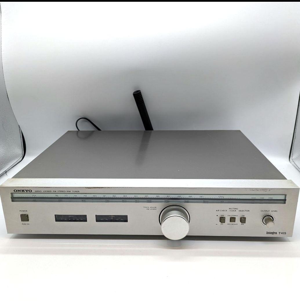 ONKYO Integra T-415 FM/AMステレオチューナー ONKYO オンキヨー FM AM チューナー Integra T-415 簡易動作確認