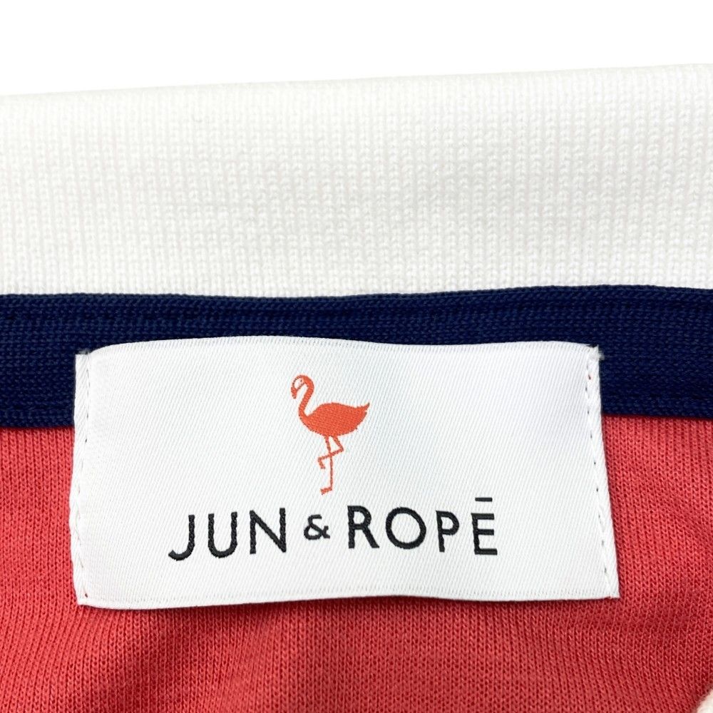 サイズ：L JUN&amp;ROPE ジュン アンド ロペ ERM-3705 半袖ポロシャツ  ネイビー系 [240101345394] ゴルフウェア レディース ストスト サイズ：L JUN&ROPE ジュン アンド ロペ ERM-3705 半袖