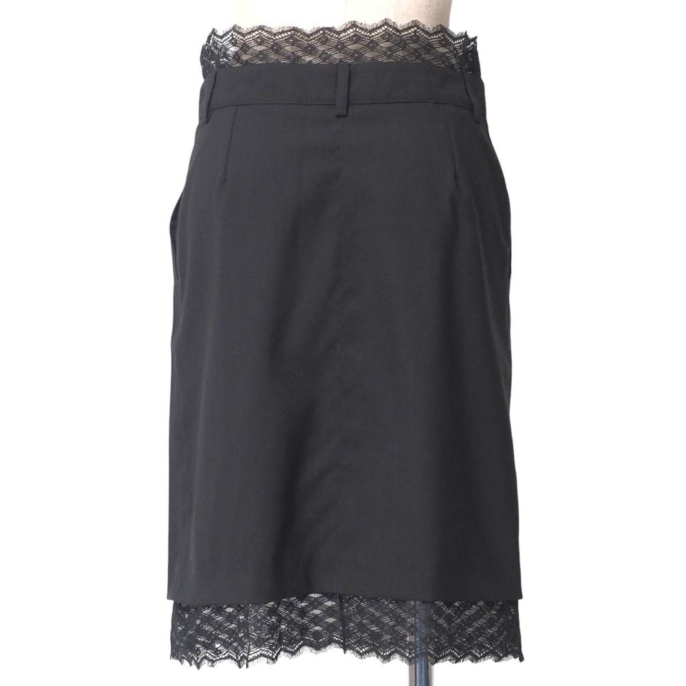 □美品□CHANEL シャネル スカート サイズ34 04P レース ドッキング  