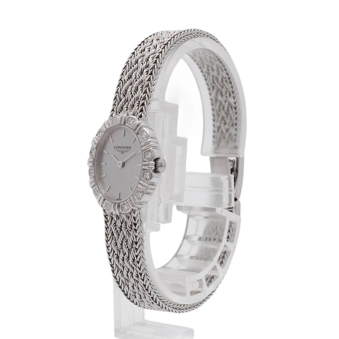 5wwh0129】ロンジン 金時計 L73617 シルバー文字盤【中古】腕時計  