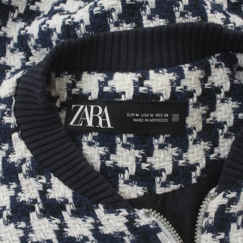 ザラ ZARA ストラクチャーボンバージャケット ブルゾン ショート