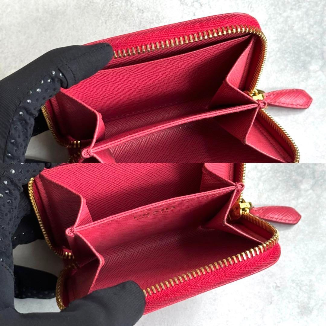 PRADA プラダ サフィアーノトライアングルミニウォレット 1M0268 PRADA プラダ サフィアーノトライアングルミニウォレット 1M0268