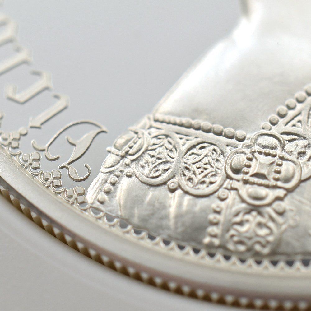 ゴチッククラウン・ポートレート 5ポンド2oz銀貨 発行即日鑑定品 PF70UC ゴチッククラウン・ポートレート 5ポンド2oz銀貨 発行即日鑑定品