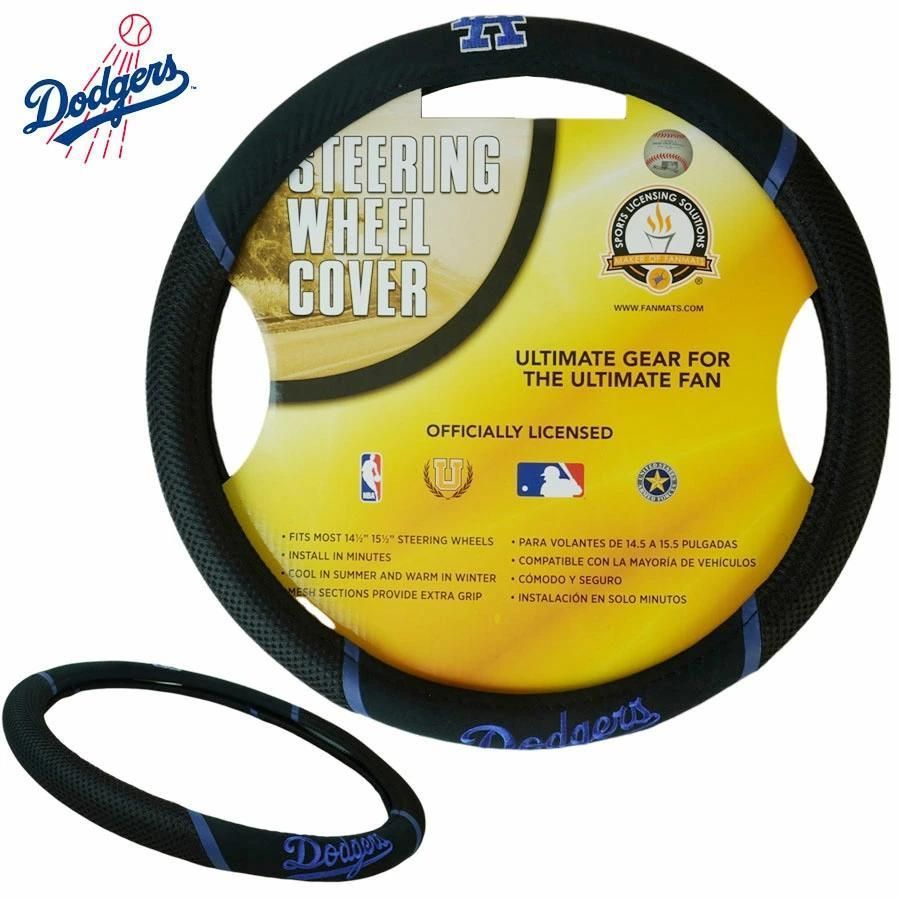 激レア　現地購入　Dodgers ステアリングカバー ODDGERSロサンゼルスドジャース公式グッズハンドルカバーアメ車dodgers