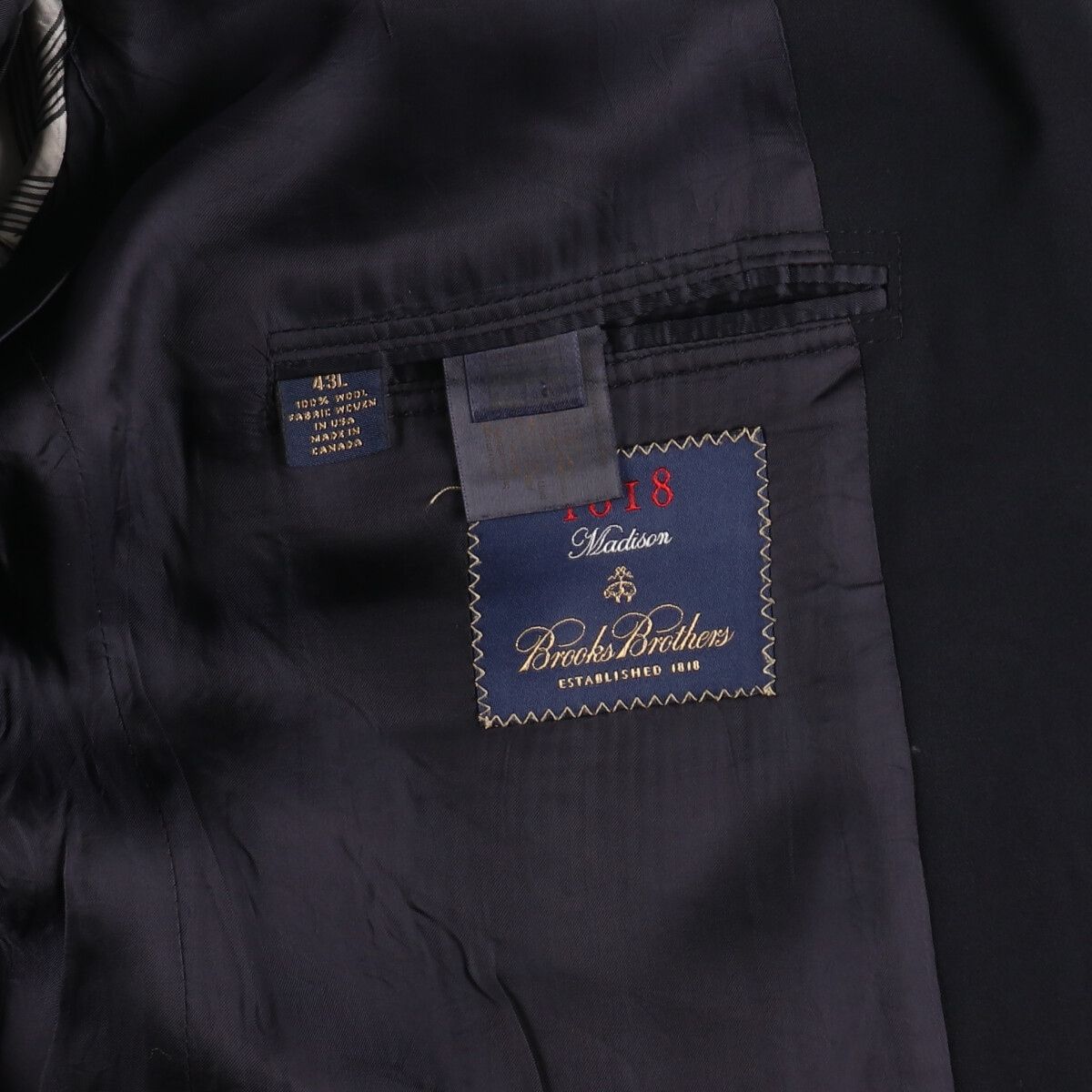古着 ブルックスブラザーズ Brooks Brothers Est.1818 Madison 紺 