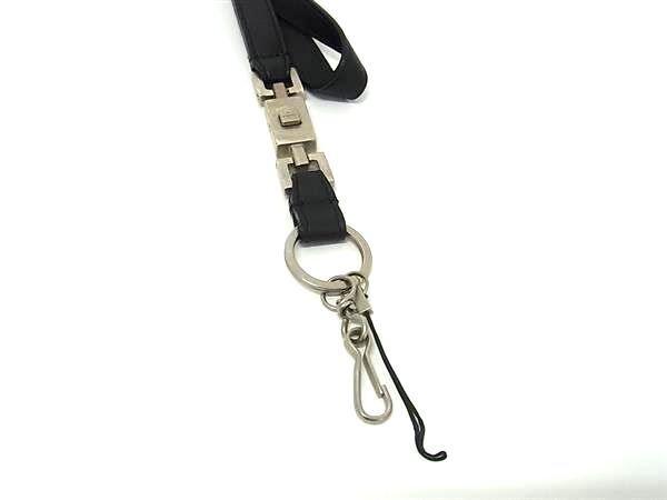 GUCCI グッチ ストラップ ネックストラップ - ブラック系 レザー