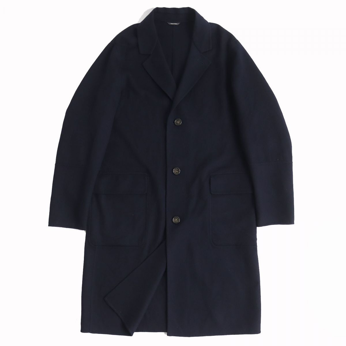 Loro Piana ロロピアーナ ネイビー カシミヤ100 スタンドカラー