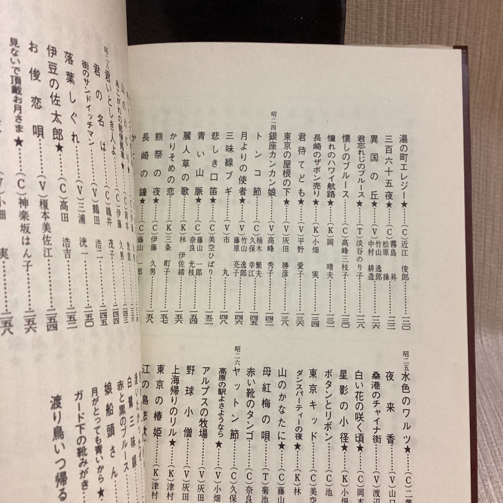 なつかしの歌声 正続2冊セット 流行歌の昭和史 東京12チャンネル 企画