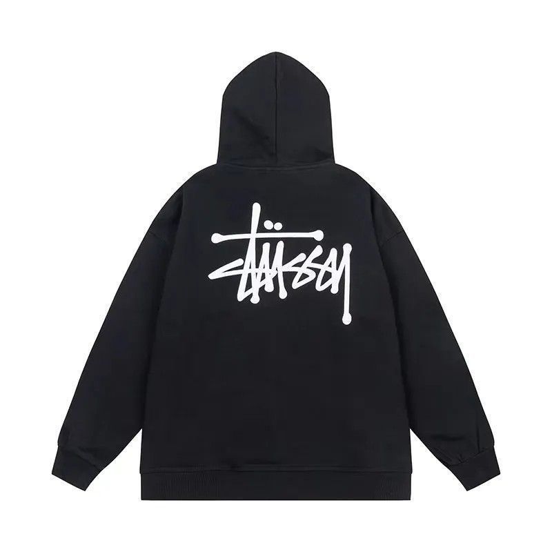 【新品未使用】STUSSY ステューシー ベーシック ジップパーカー BASIC STUSSY ブラック 男女兼用