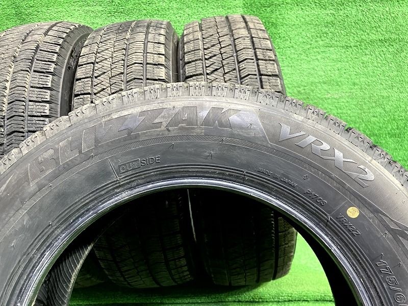☆バリ山 175/65R14 ブリヂストンブリザックVRX2 2021年製 4本 □2021