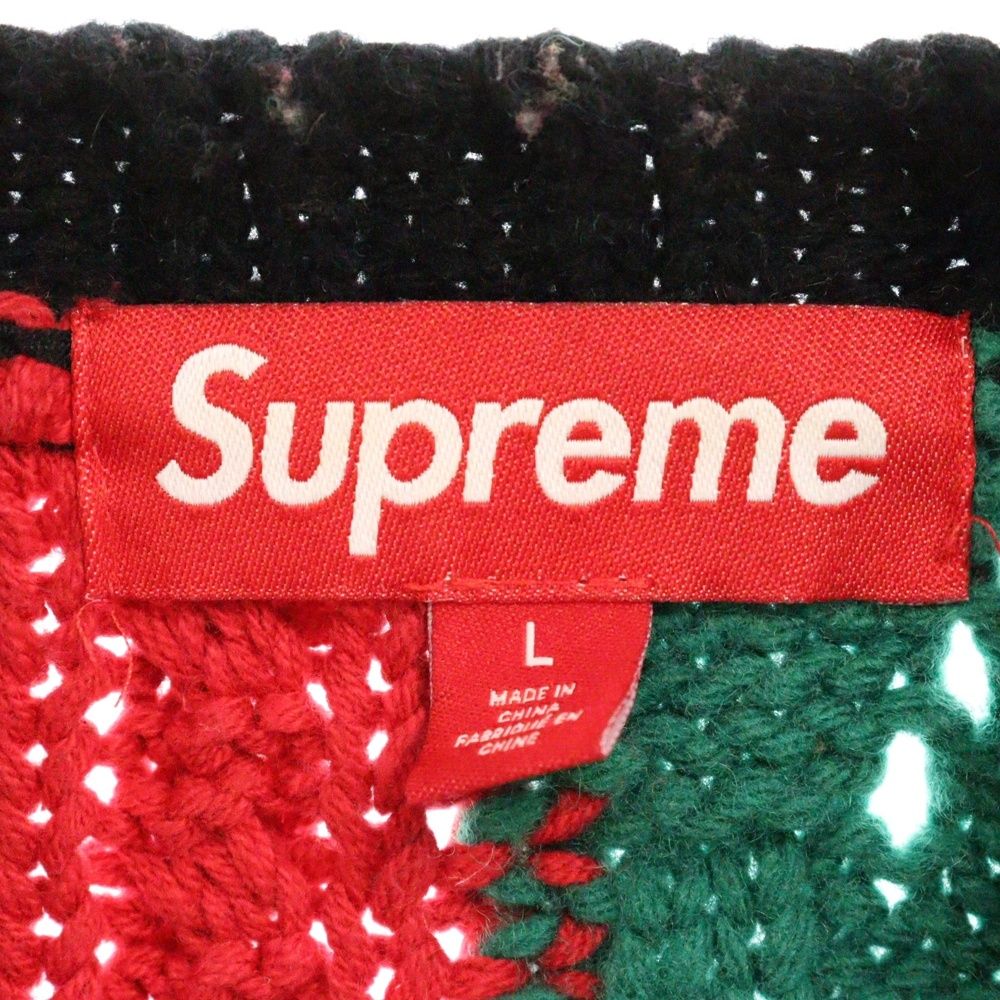 SUPREME (シュプリーム) 23AW Patchwork Cable Knit Cardigan SUPREME (シュプリーム) 23AW Patchwork Cable Knit Cardigan