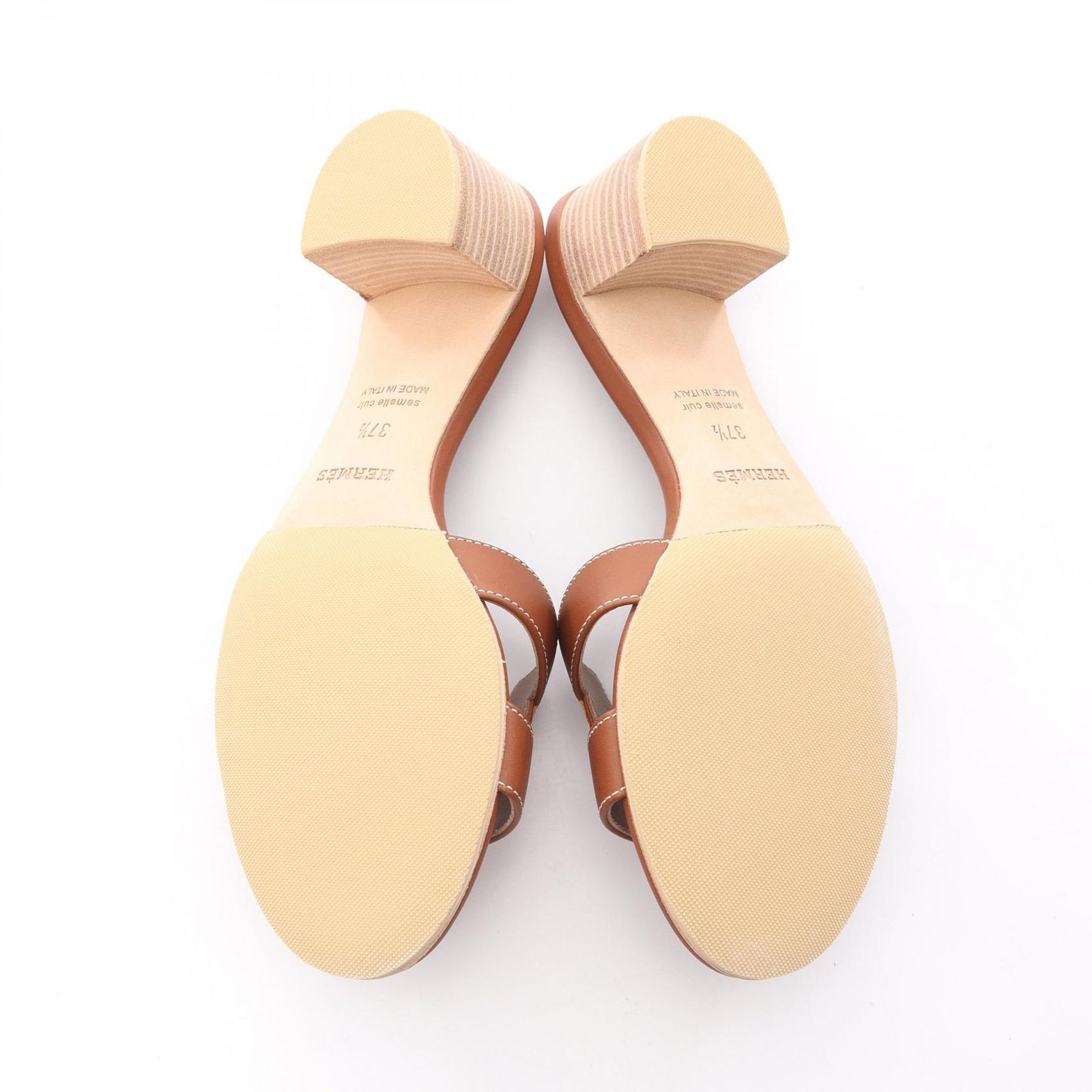 エルメス HERMES ミュール オアジス ブラウン レザー オアジス レディース ♥ WWW_MORNINGWALKER_COM