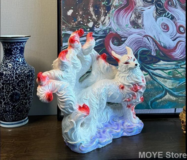 霊狐 置物