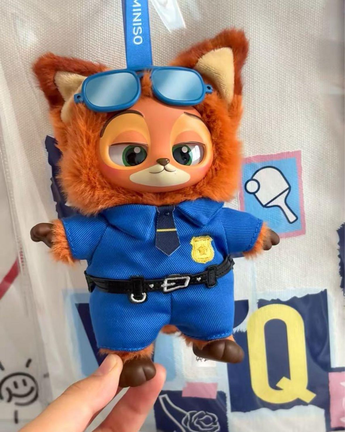 MINISO ズートピア ぬいぐるみペンダント Zootopia 警官ニック