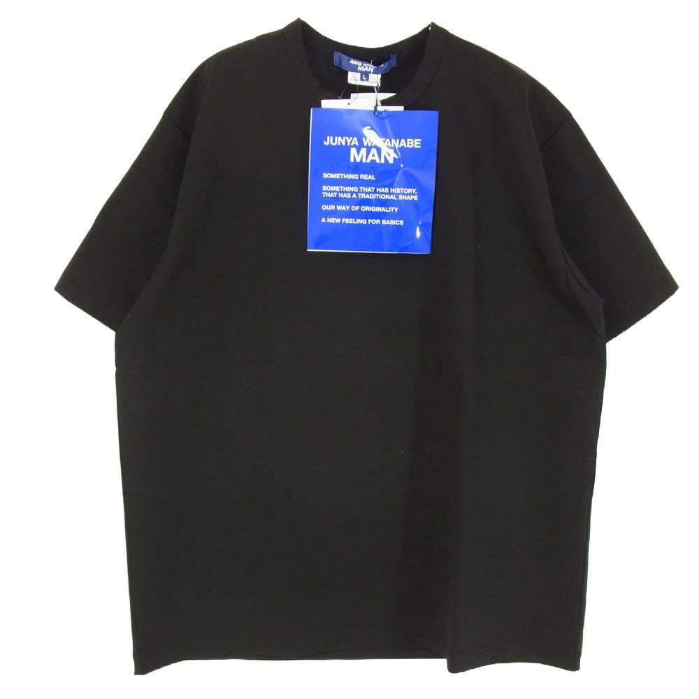 JUNYA WATANABE COMME des GARCONS MAN / 綿ナイロンポンチ/24SS/Tシャツ/M/コットン/BLK/WO-T013 JUNYA WATANABE COMME des GARCONS MAN ジュンヤワタナベ
