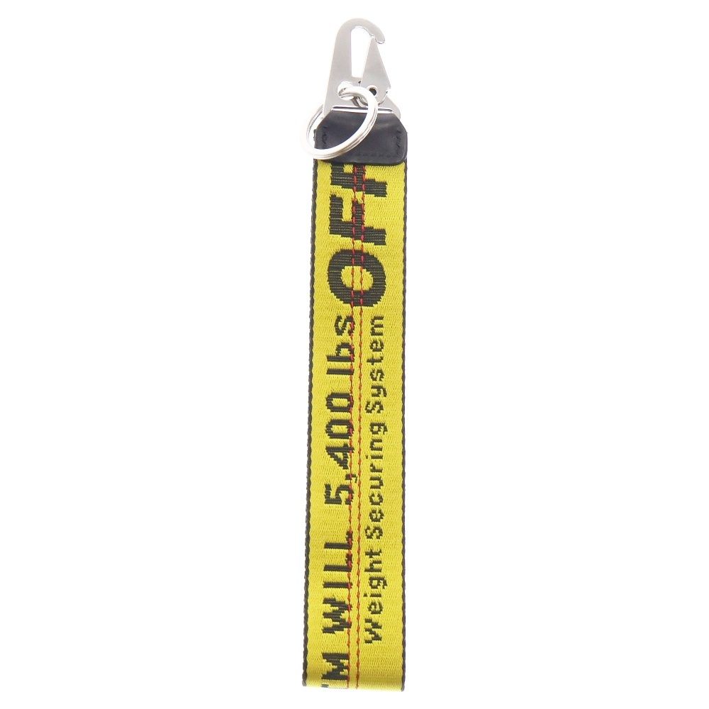 OFF-WHITE オフホワイト Industrial Key Holder ロゴデザインキーリング キーホルダー チャーム イエロー OMZG019R206470016000 OFF-WHITE (オフホワイト) Industrial Key Holder ロゴデザイン