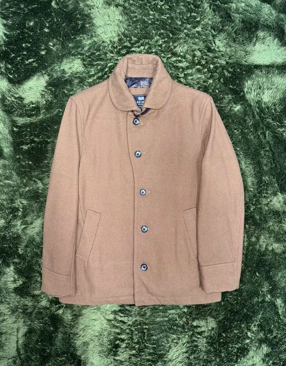 L BEAMS BEAMS ビームス ハート シングル ピーコート ジャケット キャメル