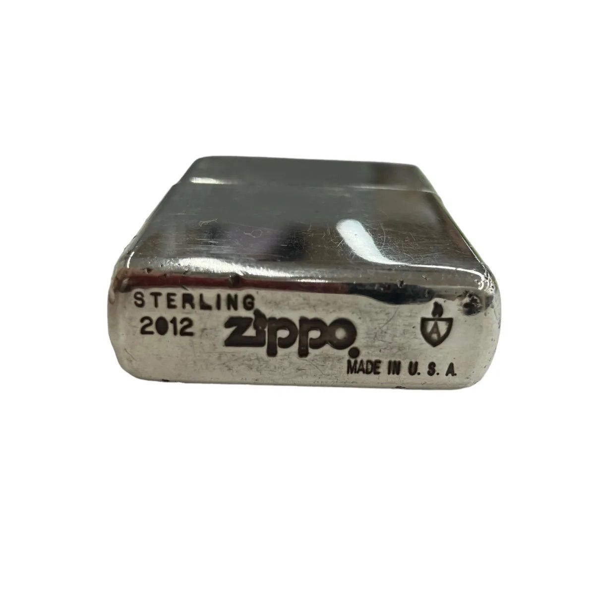 ZIPPO ジッポ スターリングシルバーアーマー 2012年製 ☆動作品