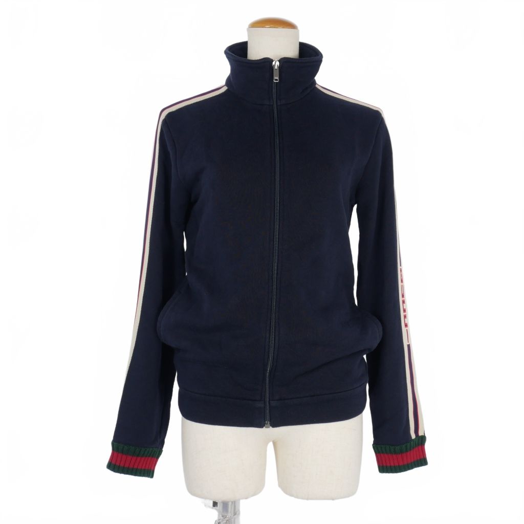 グッチ GUCCI キッズ 17AW テクニカルジャージ トラックジャケット ブルゾン 12 ブラック 黒 497307 正規