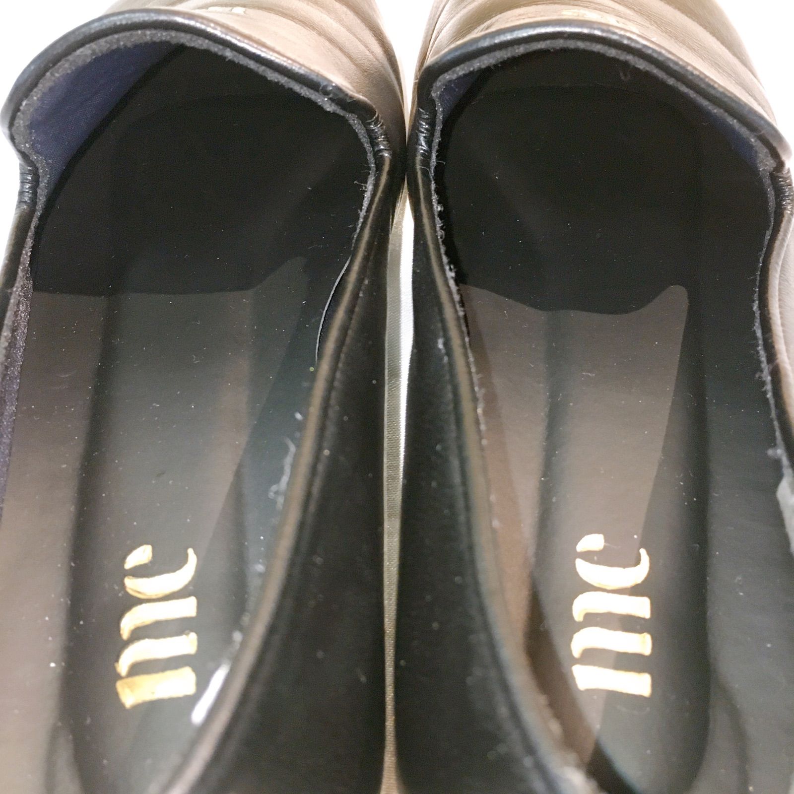 ヒルズアヴェニュー me ブラック スクエアパンプス 美品】 Hills Avenue me ヒルズアベニュー スクエアトゥ パンプス