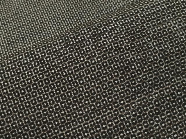 平和屋着物□男性 本場大島紬 アンサンブル 100亀甲 総詰め 正絹 逸品