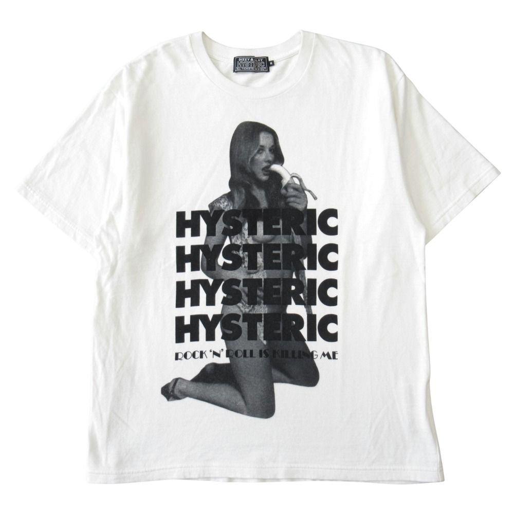 HYSTERICGLAMOURヒステリックグラマーポロシャツ半袖Lメンズホワイト HYSTERIC GLAMOUR/ヒステリックグラマー 半袖ポロシャツ