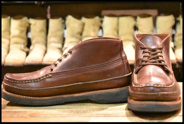 箱あり美品ラッセルモカシン スポーティングクレーチャッカ8E