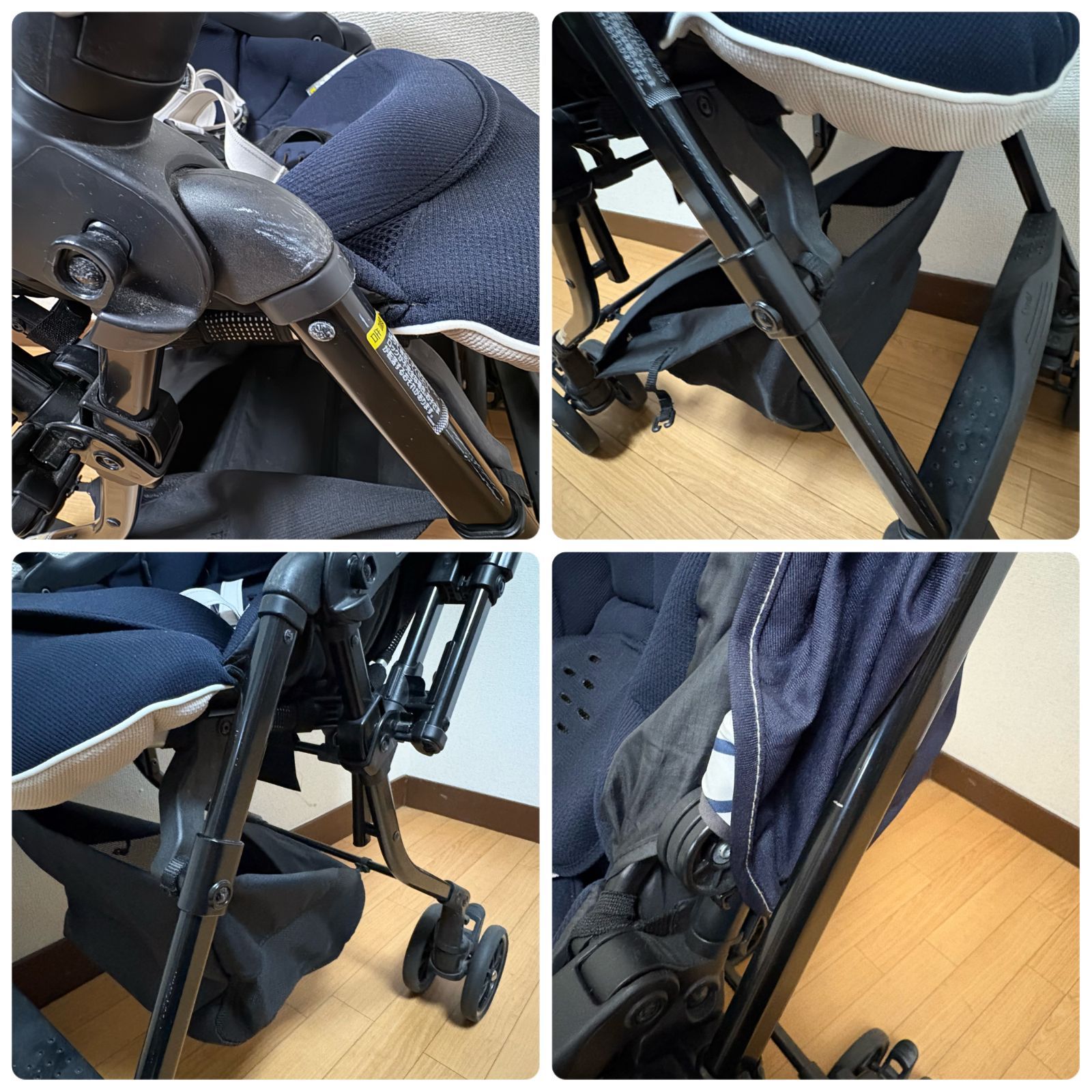 最終値下げ❣️ コンビ　ベビーカー　メチャカルハンディ　ルクスネイビー メチャカル オート4キャス エッグショック 700台限定モデル