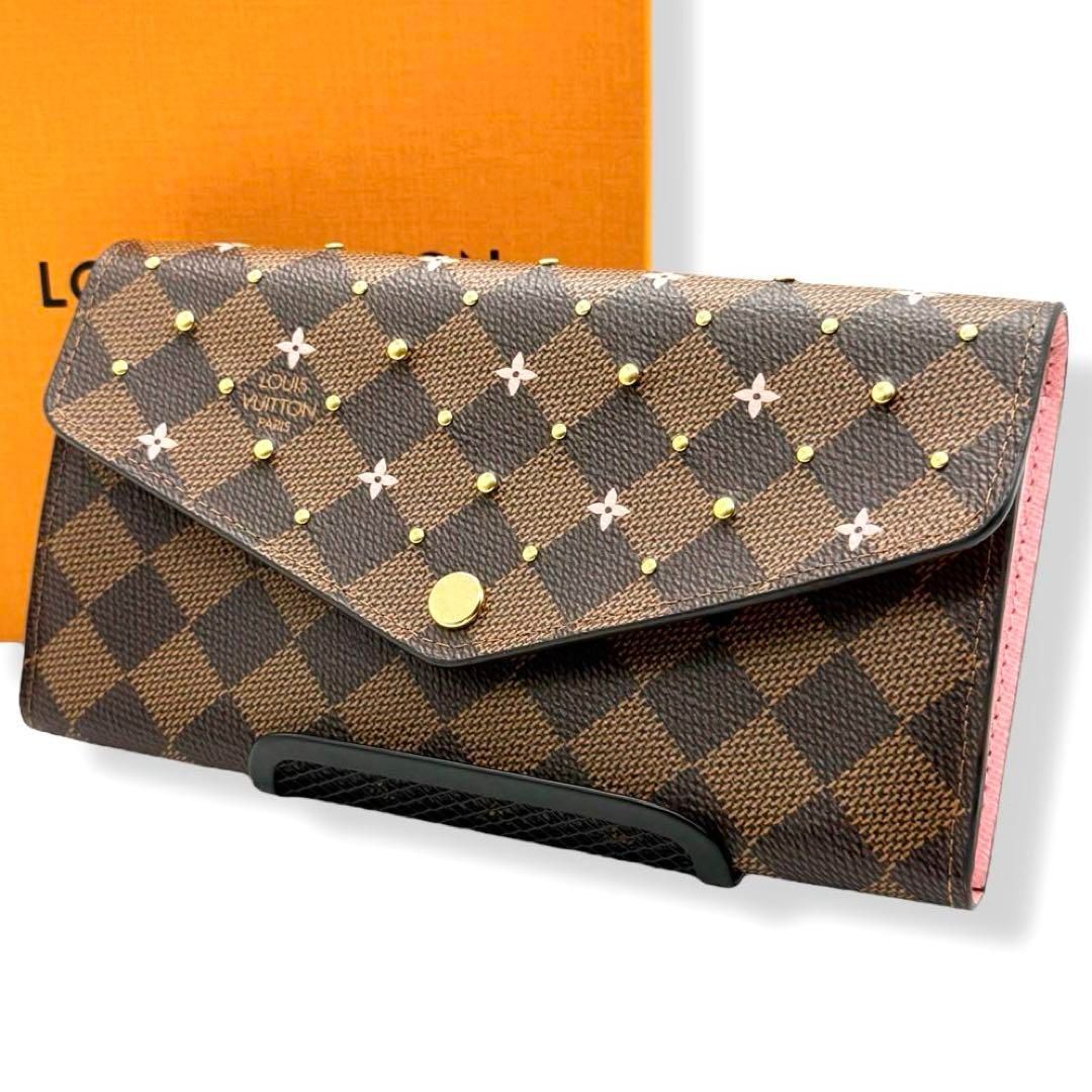 使用わずか　ルイヴィトン　長財布　ポルトフォイユサラ　スタッズ　IC cr13 使用わずか ルイヴィトン 長財布 ポルトフォイユサラ スタッズ IC cr13
