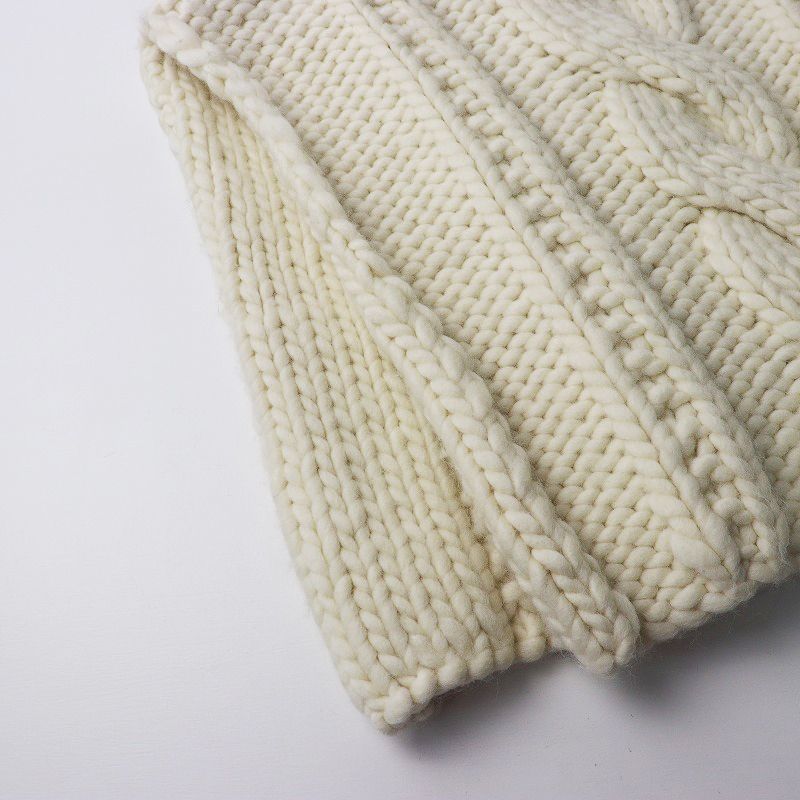 びっくりするほどの 2025AW スピックアンドスパン Spick - Span オブラダ OBLADA CARROLL VEST ニットベスト F|オフホワイト ケーブル 2400014394399