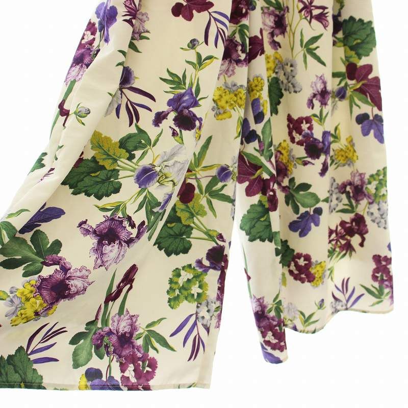 【美品】lois crayon 日本製　made in JAPAN 花柄　パンツ Lois Crayon フラワープリント ワイドパンツ - メルカリ