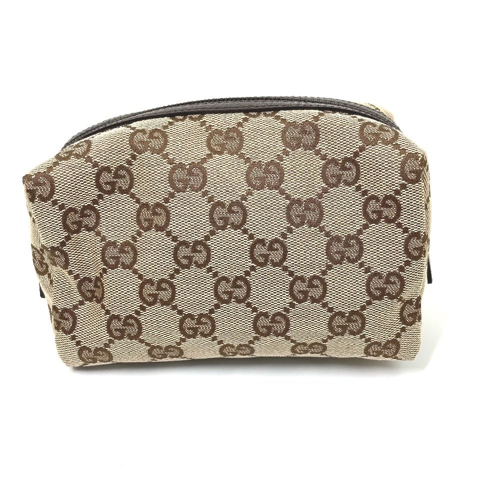 GUCCI グッチ ポーチ GG 29595 GGキャンバス/レザー - メルカリ