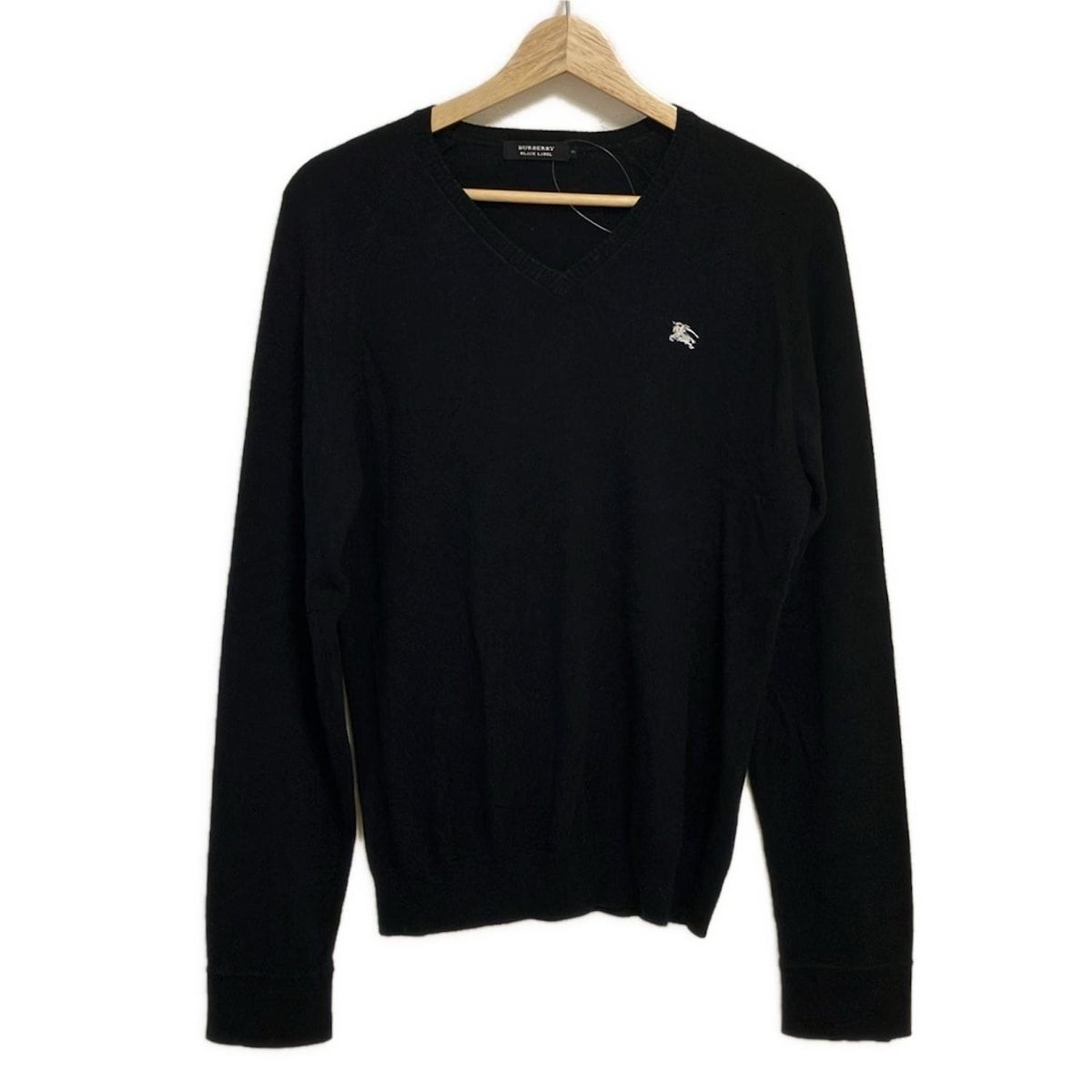 Burberry BLACK label  黒　Mサイズ Burberry Black Label(バーバリーブラックレーベル) 長袖