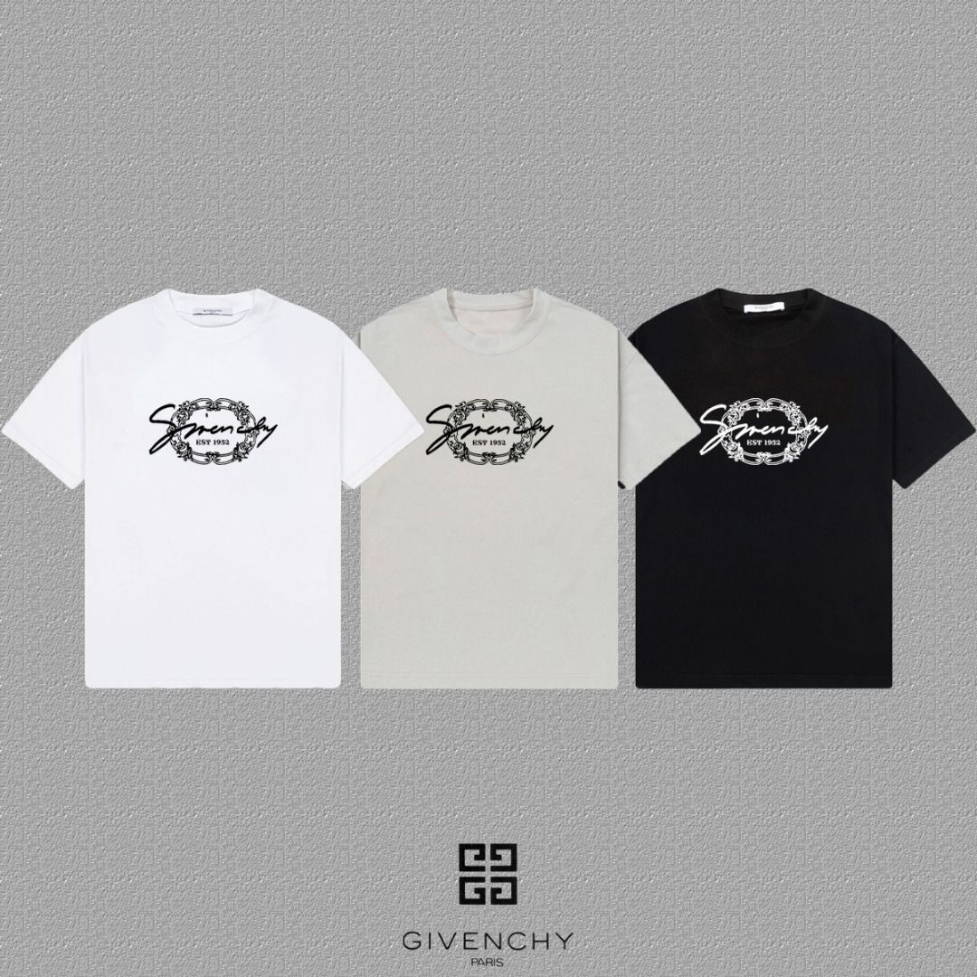 Givenchyジバンシィ 2025FW モノグラムロゴプリント半袖Tシャツ
