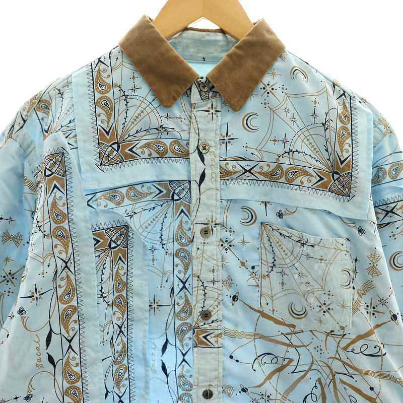 sacai　サカイ　19AW バンダナデザイン　コーデュロイ　ジャケット サカイ sacai ×ドクターウー Drwoo バンダナ柄切替コーデュロイ