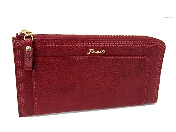 □極美品□ DAKOTA ダコタ レザー L字ファスナー 長財布