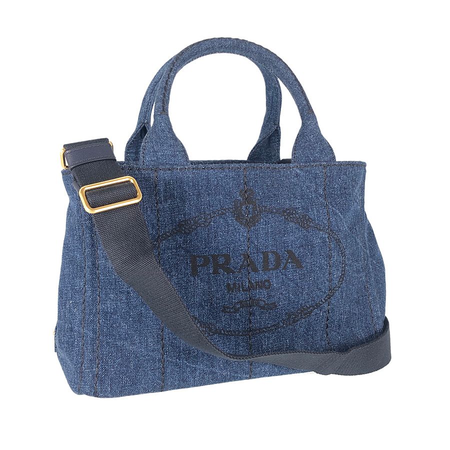 プラダ PRADA カナパ トートバッグ 2WAY ショルダー B2439G ブルー