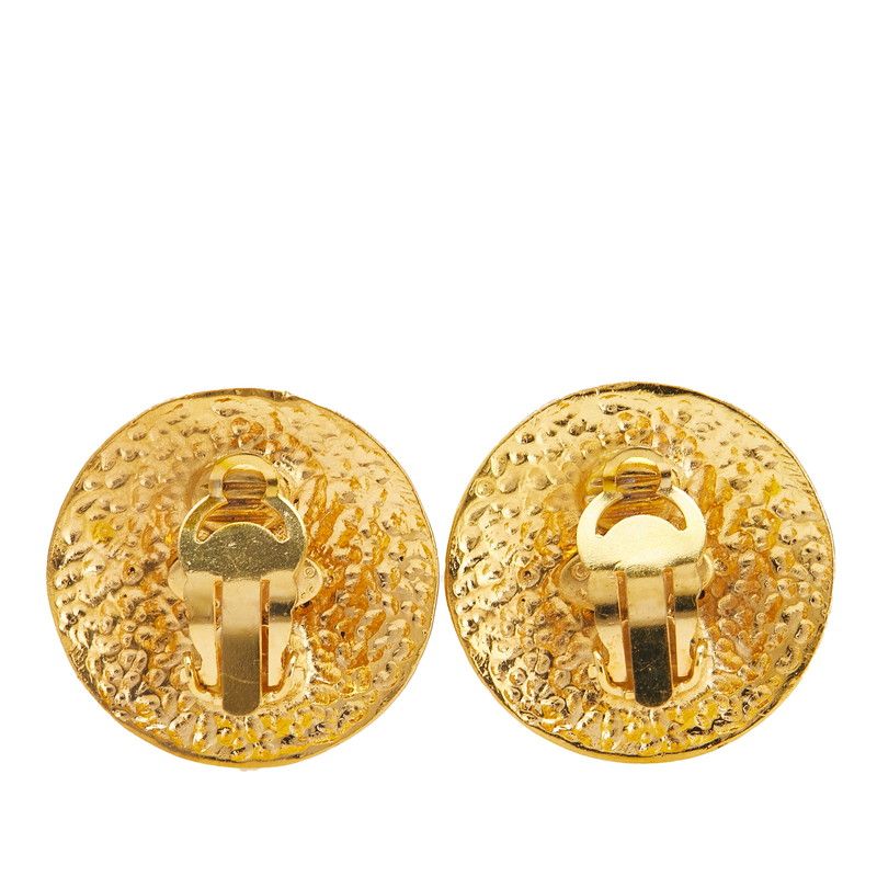 シャネル ヴィンテージ ココマーク マトラッセ ラウンド ゴールド メッキ レディース CHANEL 222-30876