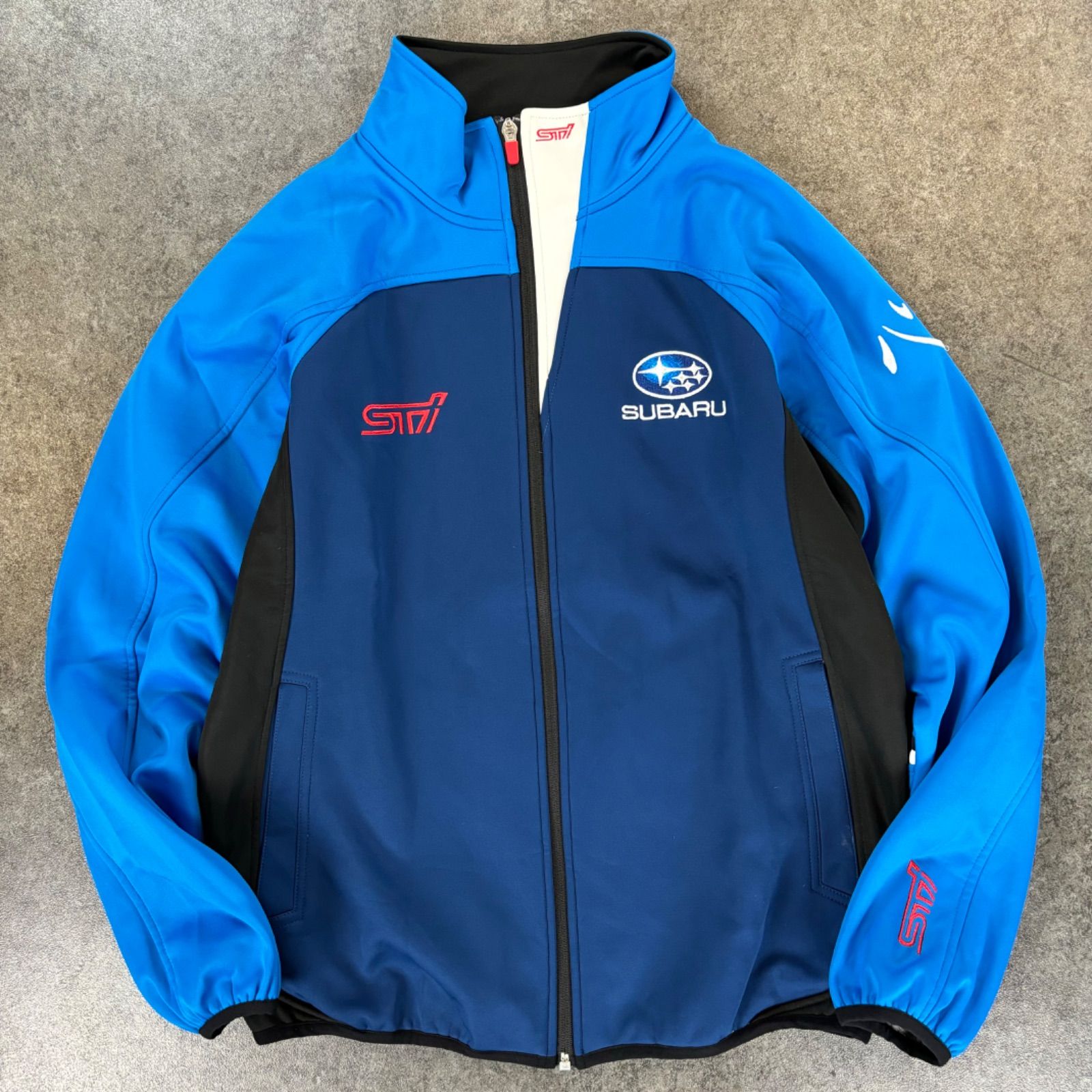 Official SUBARU STI Performance Logo Embroidery Racing Jacket Full Zip 公式  スバル エスティーアイ パフォーマンス トラックジャケット ジャージ ロゴ刺繍 レーシングジャケット - メルカリ