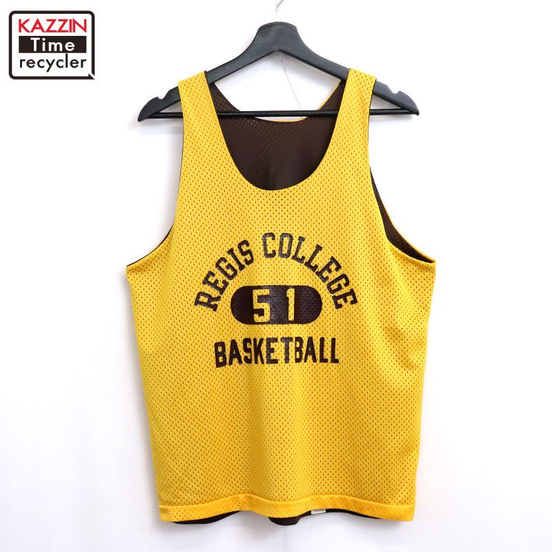 70s USA製 vintage Champion カレッジ メッシュ バータグ リバーシブル 
